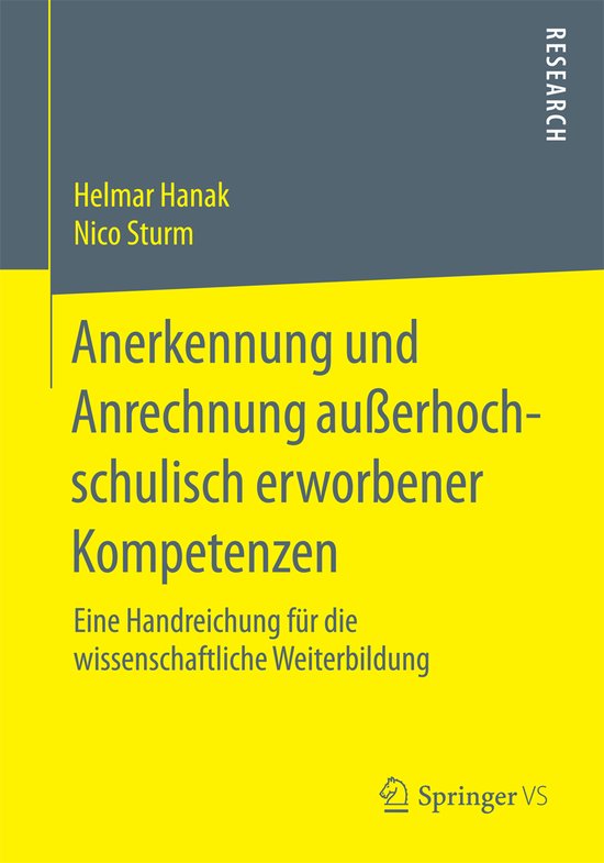 Anerkennung und Anrechnung ausserhochschulisch erworbener Kompetenzen
