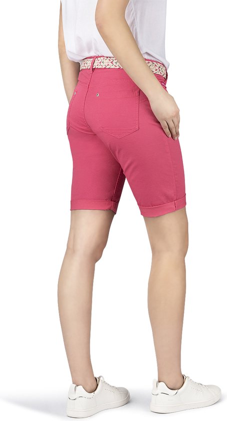 DENIMFY Short Femme DFPia régulier/droit Rose L Adultes Bermuda avec ceinture