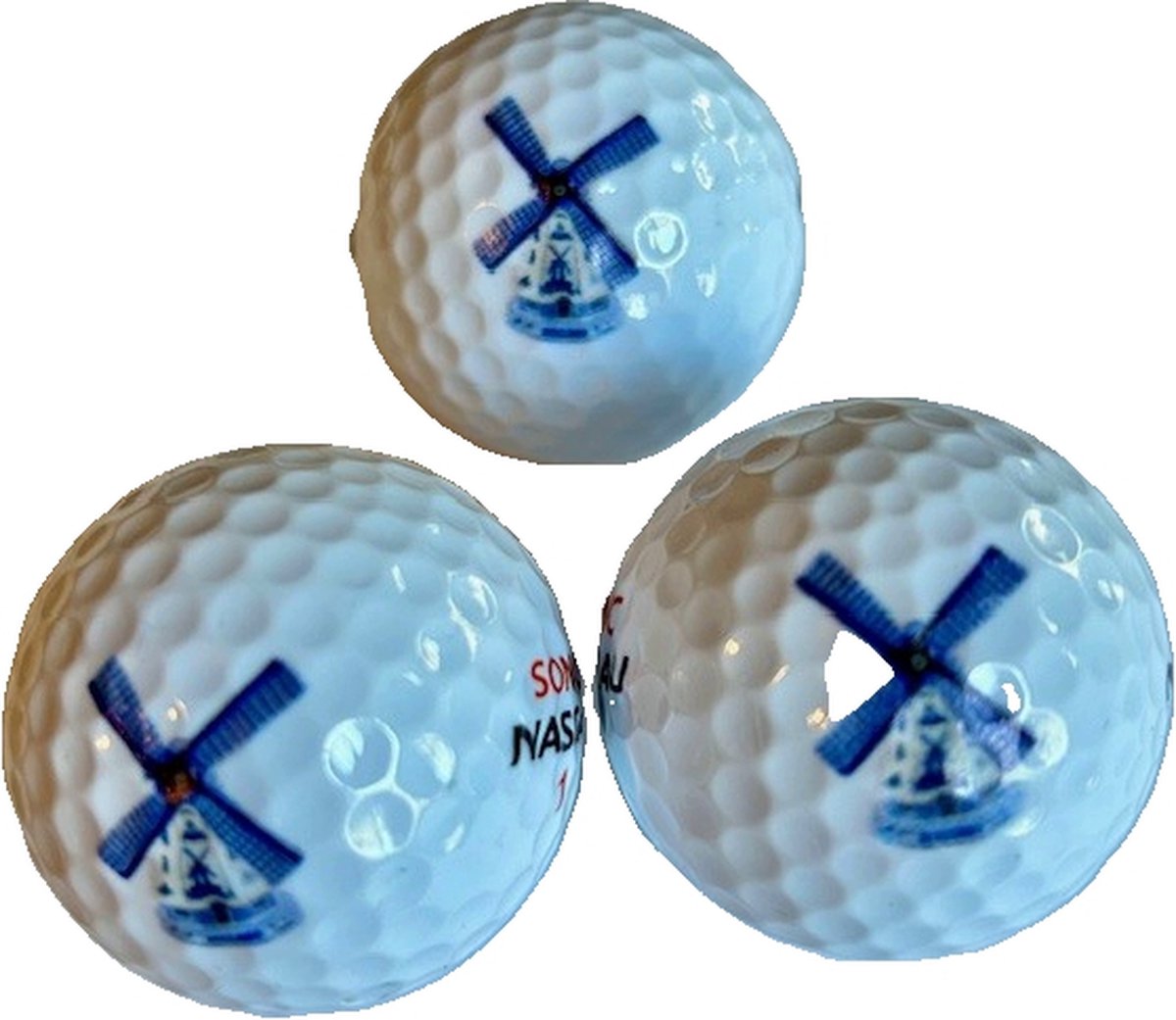 Golfpresentjes - Golfballen - Delftsblauwe Golfbal - Golfbal - Golfcadeau - Originele golfballen - Delfts Blauw - Cadeau golfer - Holland - Delftsblauwe golfballen - Golf souvenir - Holland Souvenir -