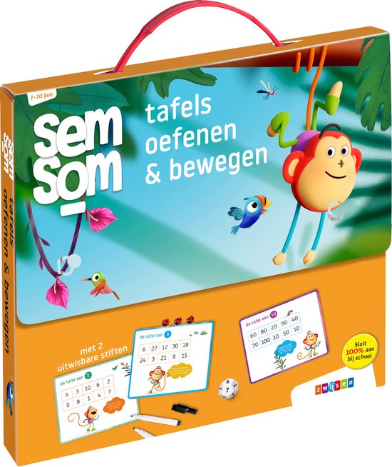 Foto: Semsom edutainment semsom 7 10 jaar tafels oefenen bewegen