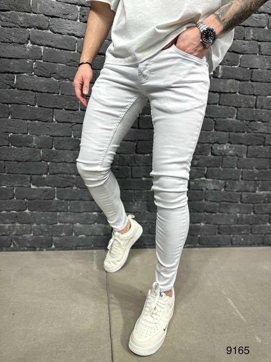 Skinny Mannen Stretchy heren Denim Hoge Kwaliteit Jeans W32