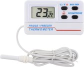 Koelkastthermometer met temperatuurwaarschuwingsalarm en max/min-functie - thermometer voor voedselopslag