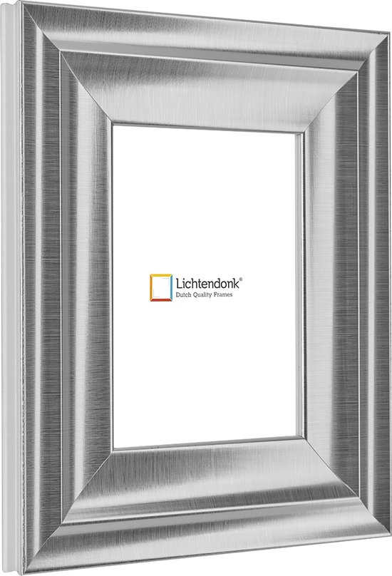 Fotolijst Klassiek - Zilver - Breed profiel - Fotomaat 50x70 - Helder glas - Art.nr. 10607450702