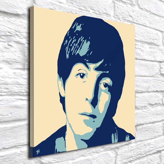 Pop Art The Beatles x 4 - Impression sur toile - sur châssis en bois de pin - 60 x 60 x 2 cm - Décoration murale