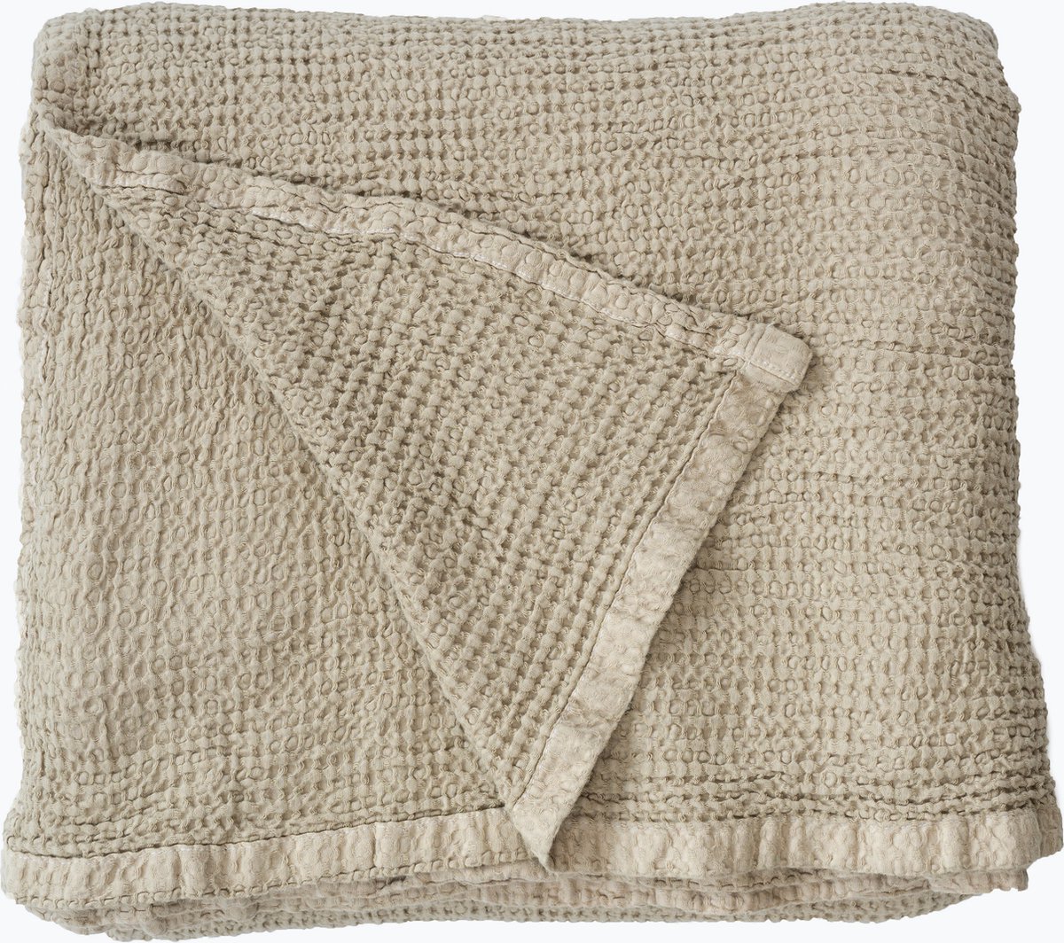 Dreamers Den - Pique Sprei - Wafeldeken - Zand - 270x250cm