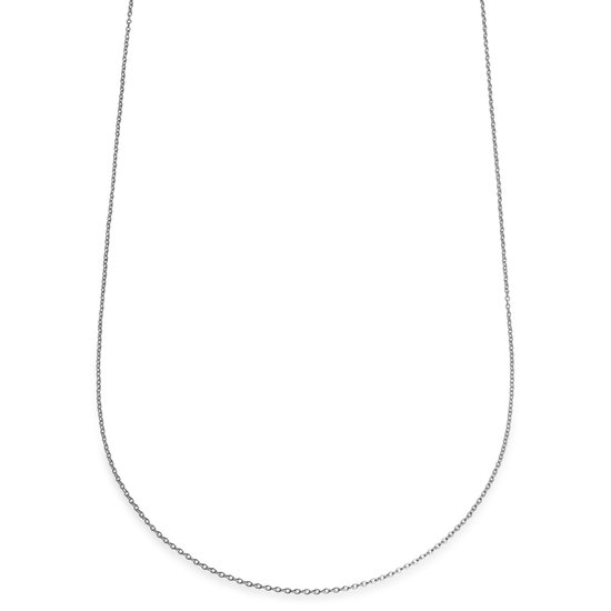 Essentials | 1,5 mm Lichtgewicht Zilverkleurige Ketting met Kabelschakels
