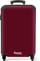 NoBoringSuitcases.com® - Koffer bordeaux rood - Rode trolley - 55x35x25