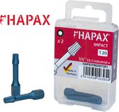 HAPAX - Impact schroefbit 1/4" Tx 20 - 2 stuks