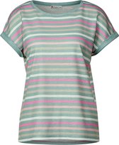 T-shirt à Rayures Pailletées Street One Femme – Viscose Stretch T-shirt à Rayures Pailletées Street One Femme – Viscose Stretch