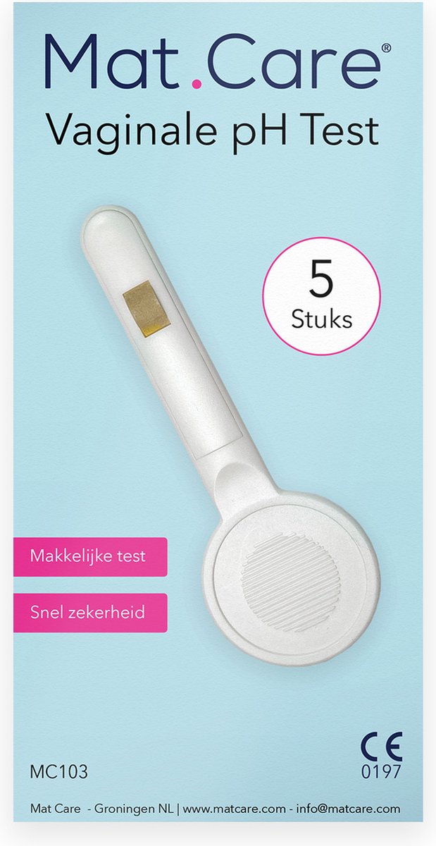Goedkoopste Mat Care vaginale pH test - vaginale bacteriose test - vaginale schimmel test - 5 testen