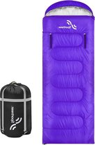 Slaapzak 220 x 84 cm draagbare slaapzak voor 4 seizoenen met ritssluiting voor armen en voeten voor kinderen en volwassenen voor kamperen wandelen reizen, comfortabel en warm Slaapzak voor camping