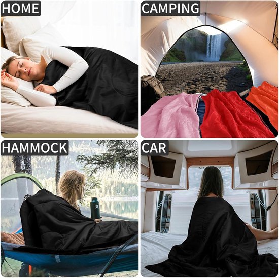 Slaapzak kleine pakmaat - dekenslaapzak licht en dun - zomerslaapzak kamperen outdoor - volwassenen wandelen binnen. Sleeping Bag van Merkloos — afbeelding 5