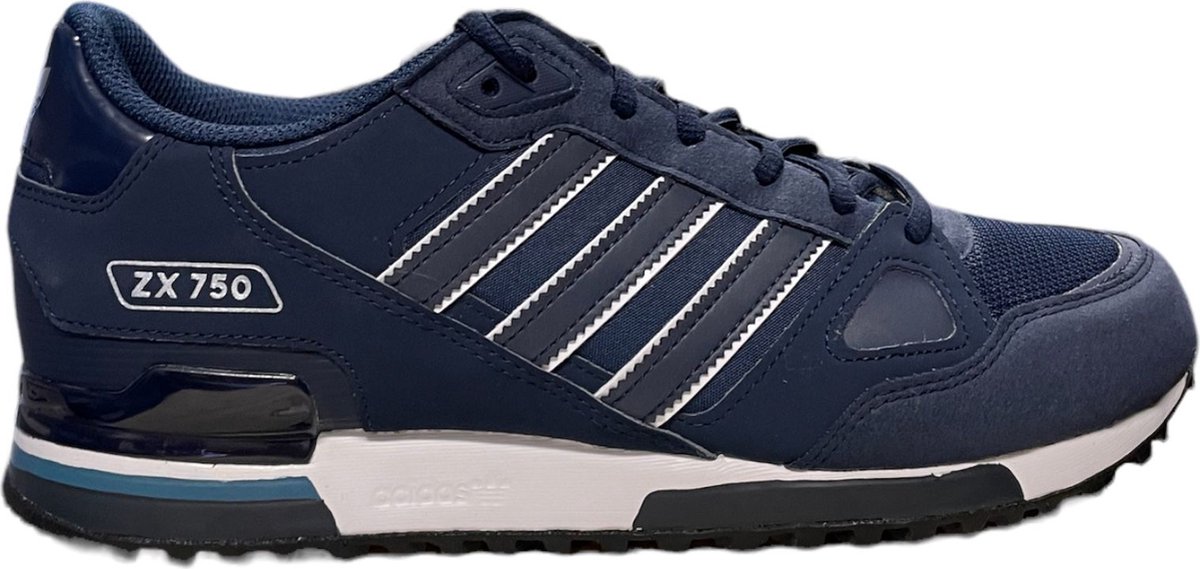 Adidas ZX 750 - Blauw wit - maat 39 1/3 | bol