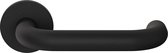 Deurkruk op rozet - Zwart - RVS - GPF bouwbeslag - GPF1005.61-00 zwart Deurklink Hoa op ronde