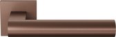 Deurkruk op rozet - Brons Kleur - RVS - GPF bouwbeslag - GPF3145.A2-02 Bronze blend Deurklink Umu op vierkante