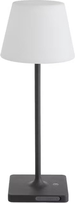 Tafellamp Oplaadbaar – Draadloos en dimbaar – Moderne touch lamp – Nachtlamp Slaapkamer – Waterdicht - 39 cm – Zwart