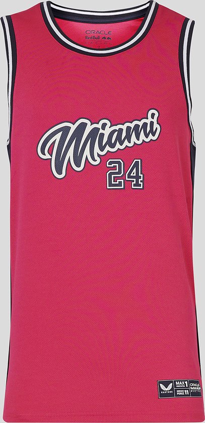 Oracle Red Bull Racing Special Edition Miami Basketbal Shirt 2024 S - Max Verstappen - Sergio Perez