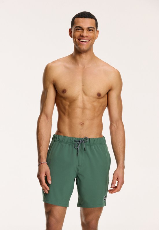 Shiwi SWIMSHORTS Stretch mike - donkergroen - S
