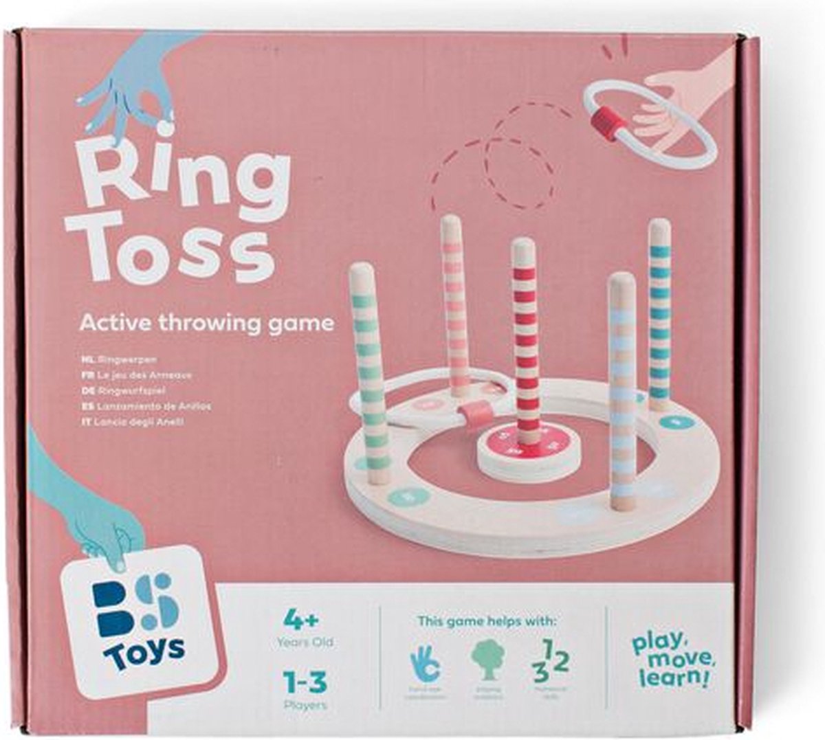 BS Toys Ringwerpen Werpspel - Buitenspeelgoed vanaf 4 jaar - Ring Gooien Speelgoed - Werpspel Kinderen - 5 ringen - Werpspel hout - Buiten speelgoed - Buitenspel - Buiten Spellen - Tuin Speelgoed - Houten speelgoed - Cadeau Kind — afbeelding 13