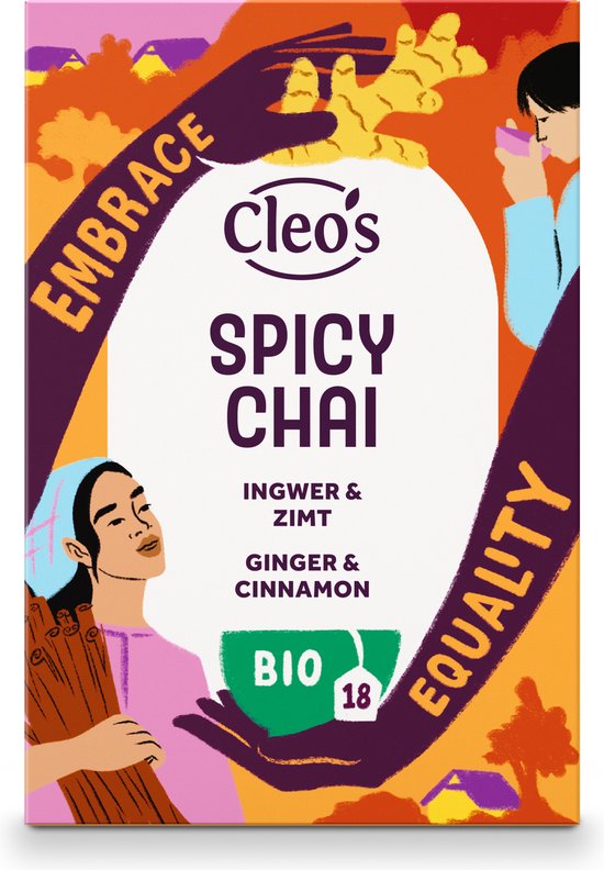 Cleo's - Spicy chai - Biologische specerijenthee - Gember & Kaneel