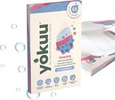 YOKUU Probiotische Wasstrips - 128 Wasbeurten - Parfumvrij - Ecologisch Wasmiddel - Ultra Geconcentreerd en Voorgedoseerd - Wasproduct Zonder Water - Ideaal voor op Reis
