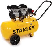 Stanley Compressor, olievrije luchtcompressor, low noise compressor, horizontaal, 1 pk, 8 bar, tankinhoud 50 L