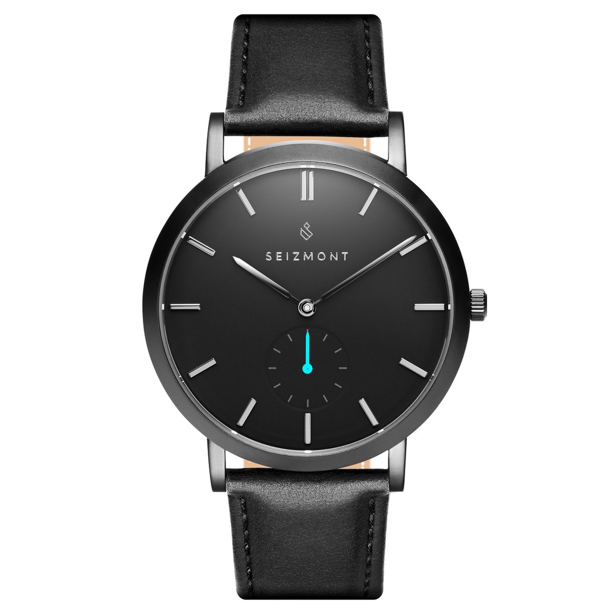 Aether Lusef Minimalistisch Zwart Blauw Horloge