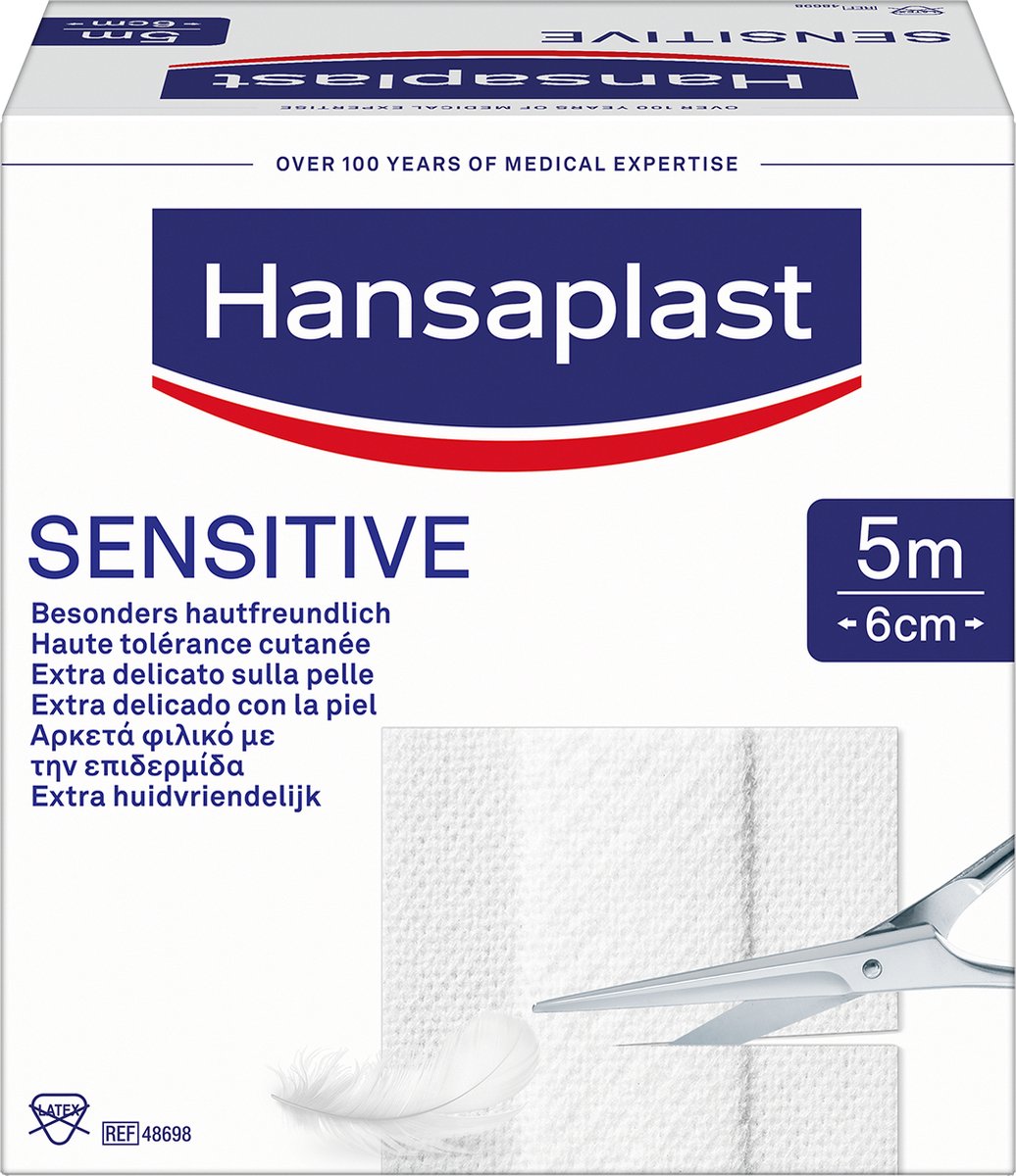 Goedkoopste Hansaplast Sensitive Pleisters - Pleisters Op Rol - Wondpleisters - Wondverzorging - 5m x 6cm