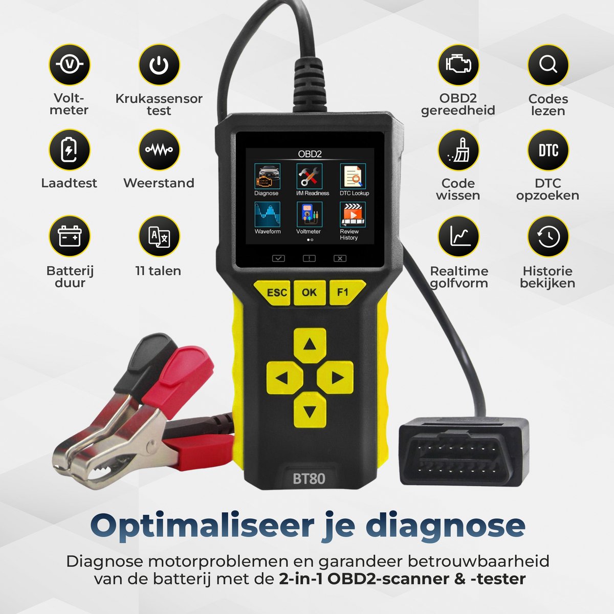 Deluxness - OBD2 Scanner en Batterijtester thumbnail 3