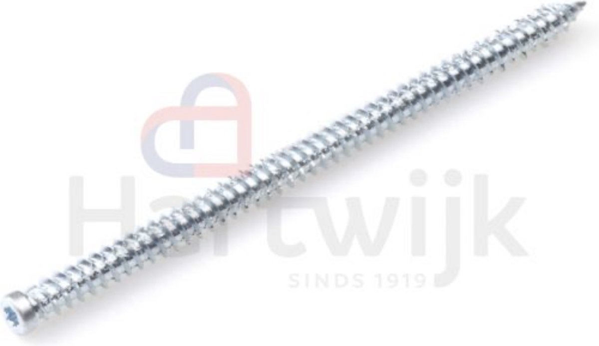 Rawl kozijnschroef staal verzinkt cilinderkop CK WHS Torx TX 30 7.5x92 mm R30-WHS-75092