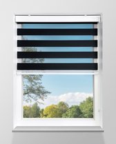 Duo Rolgordijn Lichtdoorlatend - Zwart - 240x175cm