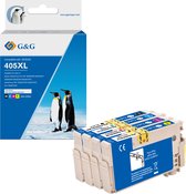 G&G 405 XL Inktcartridge Geschikt voor Epson 405 405XL Inktpatronen - Multipack - Hoge Capaciteit