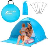 Pop-up strandtent - UV-bescherming - Draagbaar en Winddicht - Lichtgewicht - Blauw