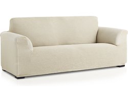 Belmarti® Bankhoes Milos 140cm tot 180cm breed - Ivoor - Bankhoezen van ademend katoen - Premium Belmarti® kwaliteit - Extreme stretch