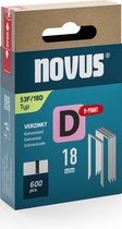 Novus Niet met platte draad D 53F/18mm D-punt (600 stuks)