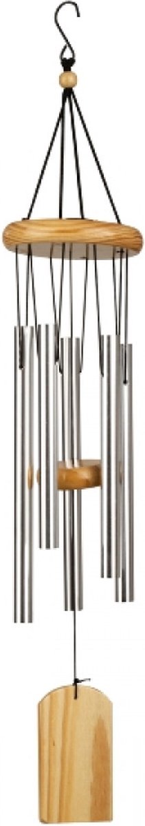 Windgong - Metaal - Aluminium buizen - Houten klepel - 53cm - Windchime