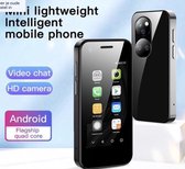 Slechts 8 bij 4 CM mini mobiele telefoon - Super kleine smartphone - Mobiel - USB - Bluetooth - Android 6.0 - Dual Sim - Dubbele Camera - Soyes P40 Mobiele Telefoon