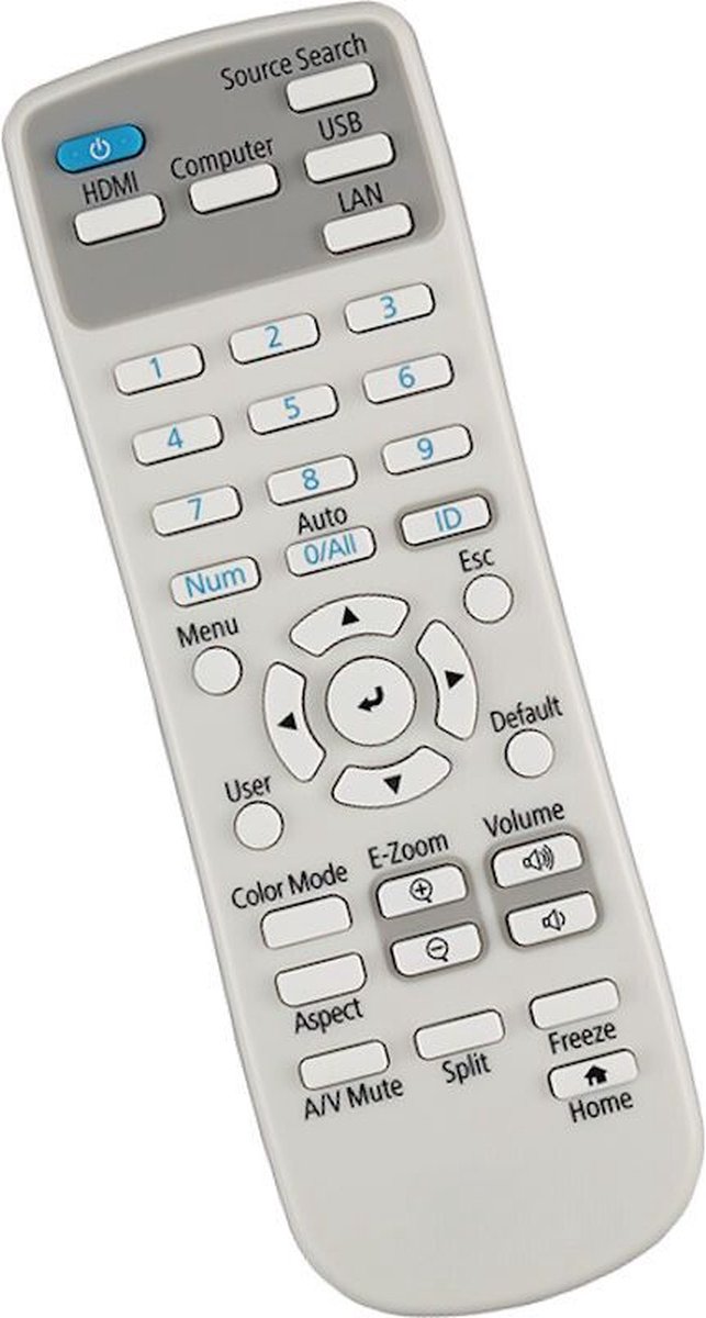 Afstandsbediening geschikt voor de EPSON EB-815E beamer, vervangt 2221508 / 222150800