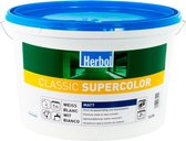Herbol Classic - Peinture pour les murs - Murs et plafonds - Blanc mat - 12,5 Litres