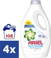 Ariel Vloeibaar Wasmiddel Sensitive Skin - 4 x 1.215 l (108 wasbeurten)