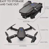 drone e88 - drone - drone d'acrobatie - mini drone - avec 1 batterie - extérieur - drone extérieur - drone avec caméra - double caméra - drone intérieur - drone pour débutants - Drone semi-professionnel - avec sac de transport
