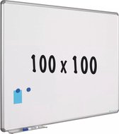 Whiteboard Tamika - Emaille staal - Wit - magnetisch - 100x100cm