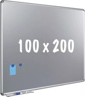 Silverboard deluxe designprofiel Stanley - Magnetisch - Metallic zilver - 100x200cm