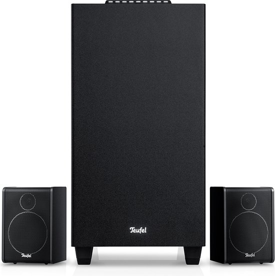 Teufel CONSONO 25 CONCEPT 2.1 set - Speelklaar 2.1-systeem - Subwoofer met geïntegreerde AV-ontvanger met bluetooth 5.0 - zwart