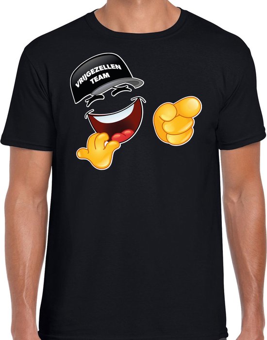 Bellatio Decorations Vrijgezellenfeest T-shirt voor heren - vrijgezellen team - zwart - Sjaak S