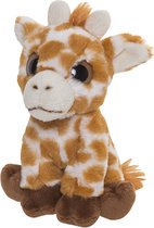 Pluche Giraffe knuffeldier van 13 cm - Speelgoed dieren knuffels cadeau voor kinderen