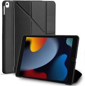 Tablet Hoes geschikt voor: iPad 2022 / 2021 / 2020 10.2 inch - 10.2 inch - Slaap/Wake functie Cover - zwart