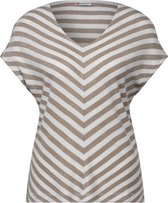 Street One - A321286 - shiny yds stripe v-neck