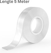 Lixus Goods Dubbelzijdig Tape - 5 Meter x 20mm x 15mm - Transparant - Extra Sterk