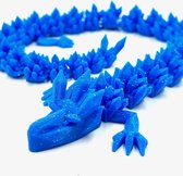 Crystal Dragon - Figurine Décorative - PLA - Blauw avec Paillettes